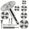 10PCS HSS Cutting Saw Blades 1/4" Hex Shank, DIY Rotary Cutting Discs for Metal Wood Plastic, Durable Tool AccessoriesBits & ...