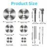 10PCS HSS Cutting Saw Blades 1/4" Hex Shank, DIY Rotary Cutting Discs for Metal Wood Plastic, Durable Tool AccessoriesBits & ...