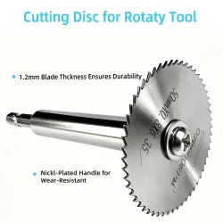 10PCS HSS Cutting Saw Blades 1/4" Hex Shank, DIY Rotary Cutting Discs for Metal Wood Plastic, Durable Tool AccessoriesBits & ...