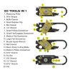 20 in1 Portable Mini Utility FIXR Pocket Multi Tool Keychain Key RingOutdoor & Camping