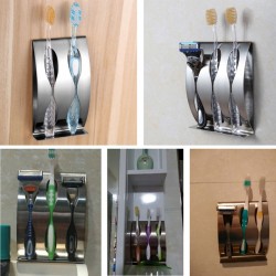 Roestvrijstalen tandenborstelhouder - wandmontageBadkamer & Toilet