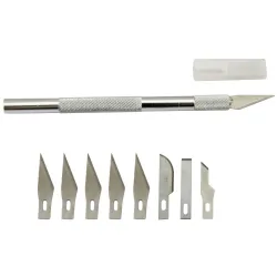 9 Blades Wood Carving Food Craft Engraving Knife Scalpel Cutting ToolMultitool & Zakmes