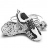 Crystal Football Soccer Shoes Rhinestone Keychains For Car Purse Bag Buckle Pendant Keyrings Key ChaSleutelhangers