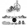 Crystal Football Soccer Shoes Rhinestone Keychains For Car Purse Bag Buckle Pendant Keyrings Key ChaSleutelhangers