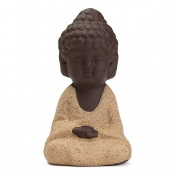 Kiwarm Mini Monk Figurine Buddha Statue Tathagata India Yoga Mandala Sculptures Ceramic Tea CeremonyBeelden & Sculpturen