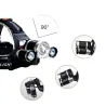 Voorhoofd licht - Zoomflits 3 XML-T6 LED lampSport & Outdoor