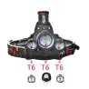 Voorhoofd licht - Zoomflits 3 XML-T6 LED lampSport & Outdoor