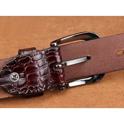 Crocodile design - genuine leather beltBelts