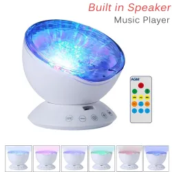 Ocean golven, sterrenhemel - USB LED nachtlichtDecoratie