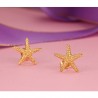 Gold starfish stud earringsEarrings