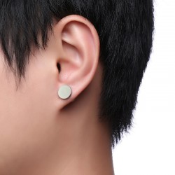 Simpele Silver Round Earrings UnisexOorbellen