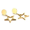 Gold Five-point Stars EarringsOorbellen