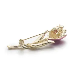 Elegante kristallen tulp brocheBroches
