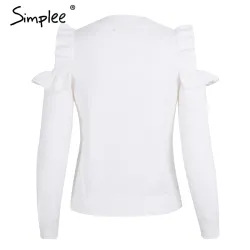 Elegant Off Shoulder Knitted Sweater JumperHoodies & Jumpers