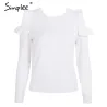 Elegant Off Shoulder Knitted Sweater JumperHoodies & Jumpers