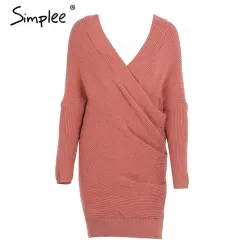 Sexy Cross Knitting Sweater PulloverHoodies & Jumpers