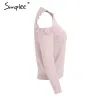 Elegant Off Shoulder Knitted Sweater JumperHoodies & Jumpers