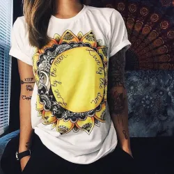Dames t-shirt met korte mouwenBlouses & overhemden