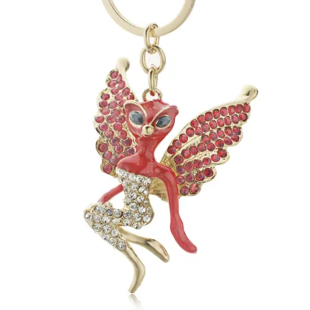 Crystal Catwoman met vleugels sleutelhangerSleutelhangers