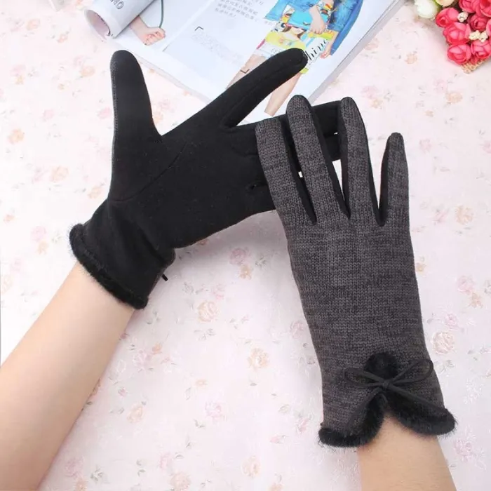 Cotton Wool Cashmere Elegant GlovesHandschoenen