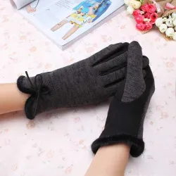 Cotton Wool Cashmere Elegant GlovesHandschoenen