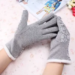Cotton Wool Cashmere Elegant GlovesHandschoenen
