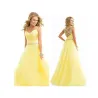 Long chiffon elegant yellow dressDresses
