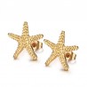 Gold starfish stud earringsEarrings