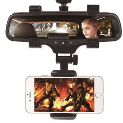 iPhone Samsung GPS Smartphone Auto Achteruitkijkspiegel 360 Graden TelefoonhouderAccessoires