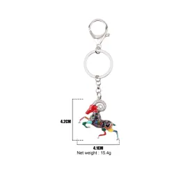 Aries Zodiac Sign Keychain KeyringKeyrings