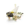 Oriole bird rhinestone & enamel broochBrooches