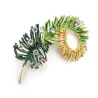 Kristal denneboom brocheBroches
