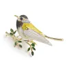 Oriole vogel bergkristal & email brocheBroches