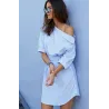 Plus size - off shoulder striped dressDresses