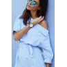 Plus size - off shoulder striped dressDresses