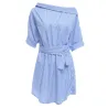 Plus size - off shoulder striped dressDresses