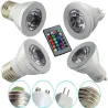E14 - E27 RGB LED 3W kleur veranderende lamp met afstandsbedieningE27