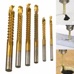 HSS 3 - 8mm titanium coated drill bits 6 pcsBits & boren
