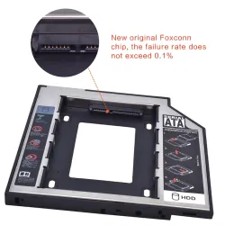 9.5mm universal SATA Caddy SSD HDD 3.0 2.5" case hard drive disk enclosureHarde schijven