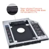Universal aluminum SATA HDD Caddy 12.7mm box case enclosure optical bayHarde schijven