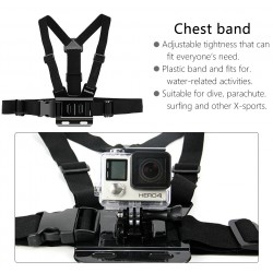 GoPro Hero & Xiaomi Yi GP27 adjustable chest strap belt tripod harness mountMounts
