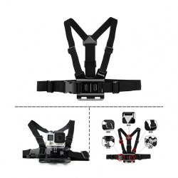 GoPro Hero & Xiaomi Yi GP27 adjustable chest strap belt tripod harness mountMounts
