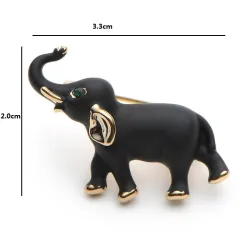 Zwarte olifant - brocheBroches