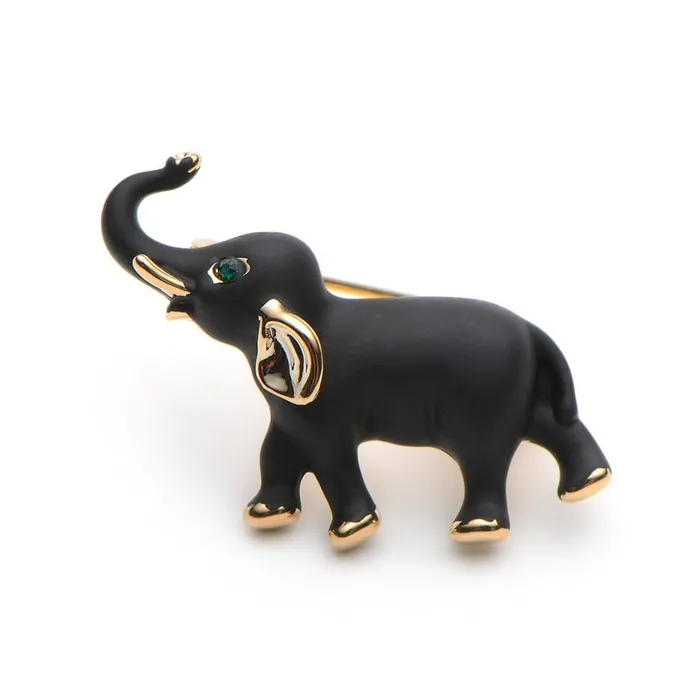 Zwarte olifant - brocheBroches