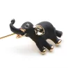 Zwarte olifant - brocheBroches