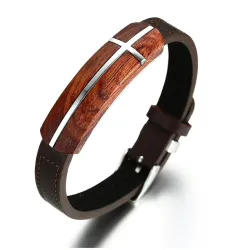 Retro Palisander LederarmbandArmbanden