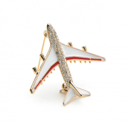 Crystal airplane broochBrooches