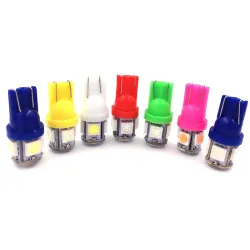 T10 5SMD 5050 W5W Xenon car LED bulb 10 piecesT10