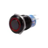 19mm 12V LED car waterproof self-locking latch push button switchSchakelaars