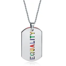 EQUALITY dubbellaags hanger ketting unisexKettingen